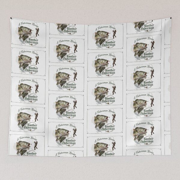 Item preview, "A Fisherman Knows Another Fisherman" - Largemouth Bass Fishing Quote designed and sold by NoFishToday.