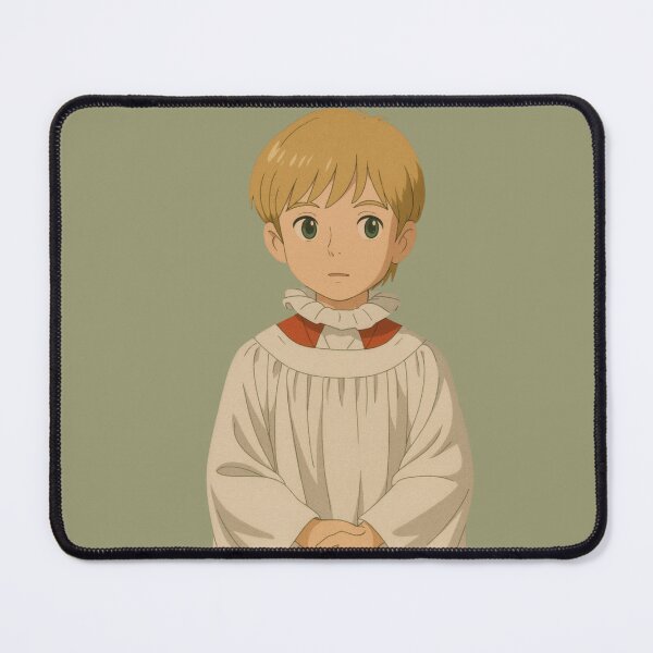 Item preview, A gentle anime boy in a choir rebe stands calmly designed and sold by NorenDavio.