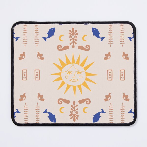 Item preview, Celestial Folk Art Ocean Pattern designed and sold by THE RILONA.
