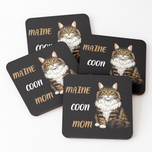 Item preview, Maine Coon Mom – Cute Maine Coon Cat Sticker Design designed and sold by Tadeusz1.