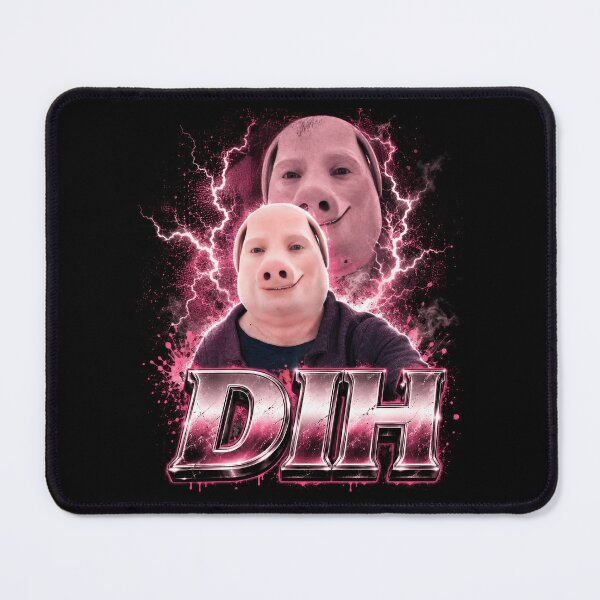 Item preview, Funny Dih Pig Face Humor Brainrot Meme Graphic Bootleg designed and sold by Kitkin.