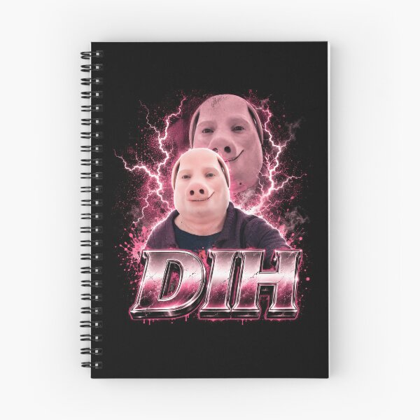 Item preview, Funny Dih Pig Face Humor Brainrot Meme Graphic Bootleg designed and sold by Kitkin.