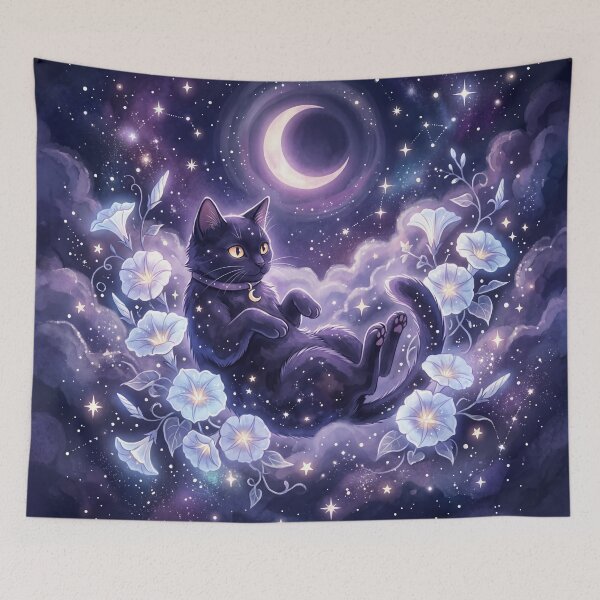 Artikelvorschau, Celestial Black Cat entworfen und verkauft von ASTRAL ART LAB.