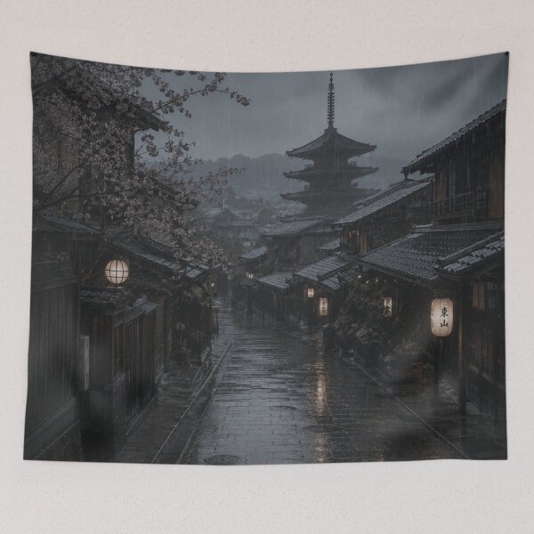 Item preview, Rainy Night in Ancient Japanese Street designed and sold by 0606PM.