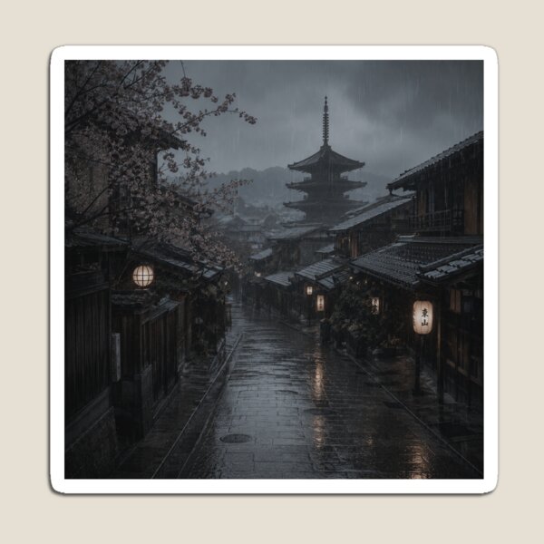 Item preview, Rainy Night in Ancient Japanese Street designed and sold by 0606PM.
