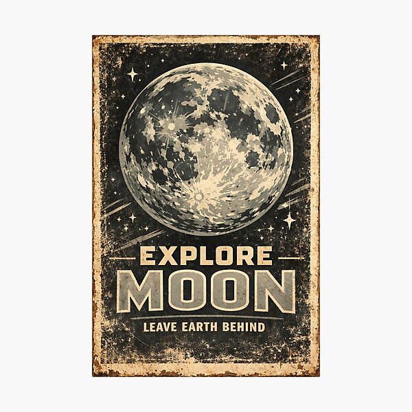Item preview, Explore to Moon  designed and sold by Misterplankton.