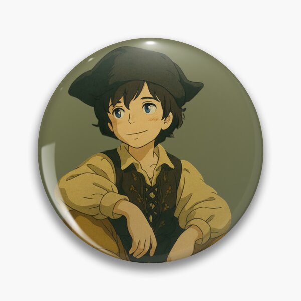 Item preview, A barefoot anime boy sits relaxed in a rustic outfit designed and sold by NorenDavio.
