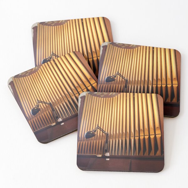 Item preview, Vintage Golden Pipe Organ Music Photography designed and sold by pinkal.