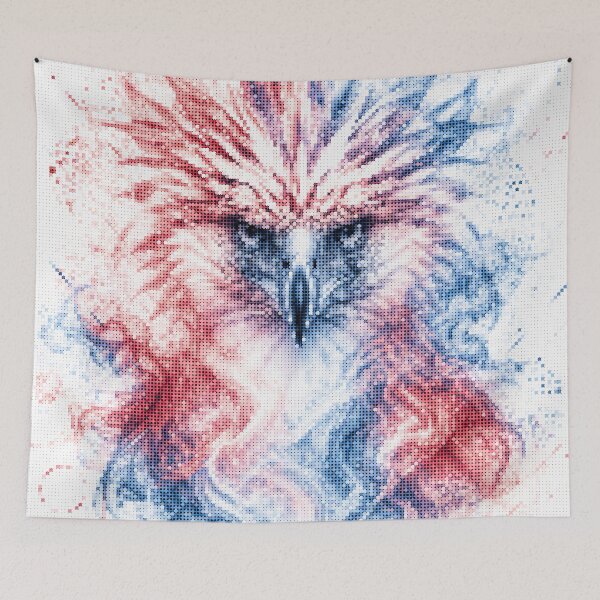 Item preview, Red and Blue Philippines Eagle Geometric Art designed and sold by A-C-G.
