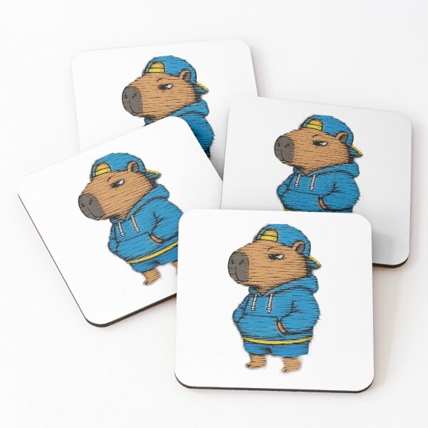 Item preview, capybara wearing a tracksuit designed and sold by ArtyStocks.