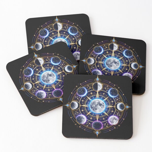 Item preview, Moon Phase Cosmic Compass designed and sold by syotos-ai.