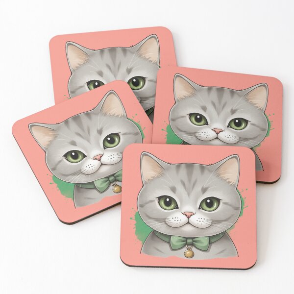 Item preview, Cat in pastel colours. designed and sold by NewtBoo.