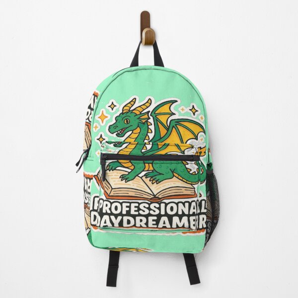 Aperçu de l'œuvre Rêveuse professionnelle passionnée de livres fantastiques sur les dragons Design créée et vendue par BookedAndDesign.