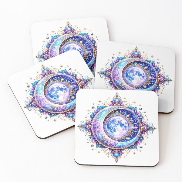 Item preview, Ornate Crescent Full Moon designed and sold by syotos-ai.