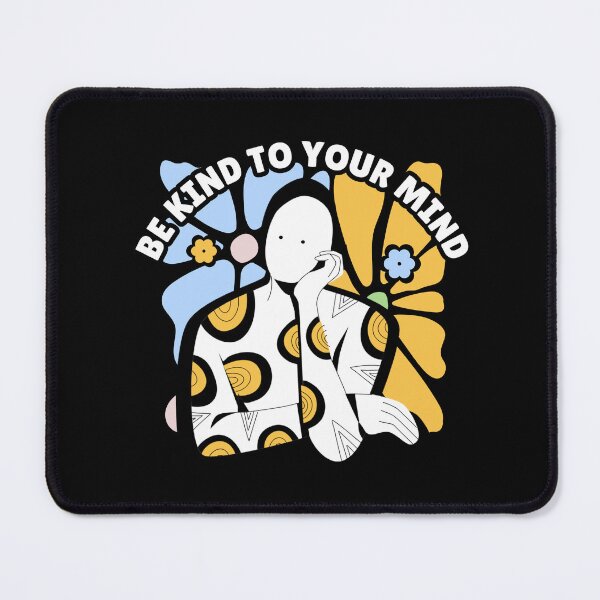 Item preview, Be Kind To Your Mind Mental Health Awareness Floral Meditation Design designed and sold by SmartMoneyMugs .