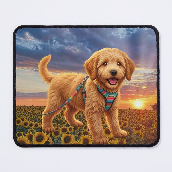 Item preview, Doodle Livvy in field at sunset designed and sold by Doodles Down South.