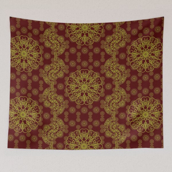Item preview, Bohemian Mandala Floral Seamless Pattern designed and sold by MigWhimsy.