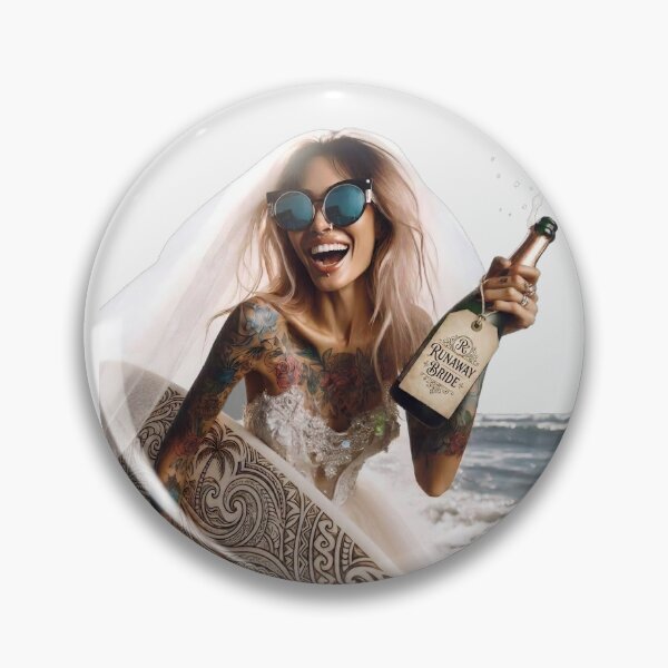 Item preview, Gothic Bachelorette Party Champagne Surfboard designed and sold by Voodoo Store Paranormal Collections.