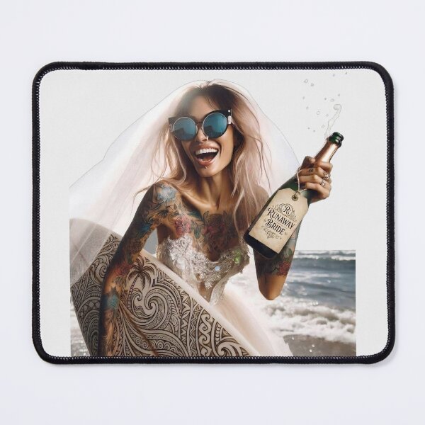 Item preview, Gothic Bachelorette Party Champagne Surfboard designed and sold by Voodoo Store Paranormal Collections.