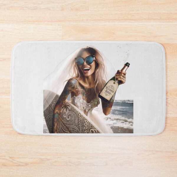 Item preview, Gothic Bachelorette Party Champagne Surfboard designed and sold by Voodoo Store Paranormal Collections.