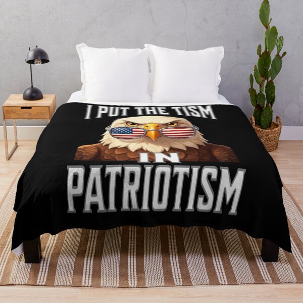 Item preview, I Put The Tism in Patriotism Athletic Eagle designed and sold by TheEndDesign.