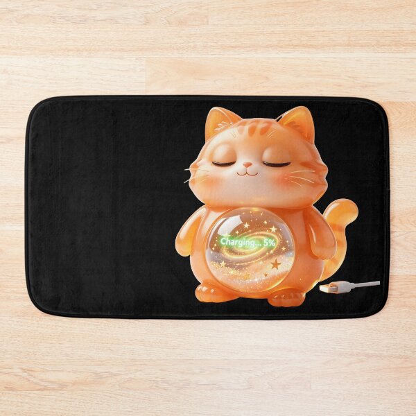 Item preview, Emerald Cat - Soul Recharging: Social Battery at 5% designed and sold by ABYSSLAB.