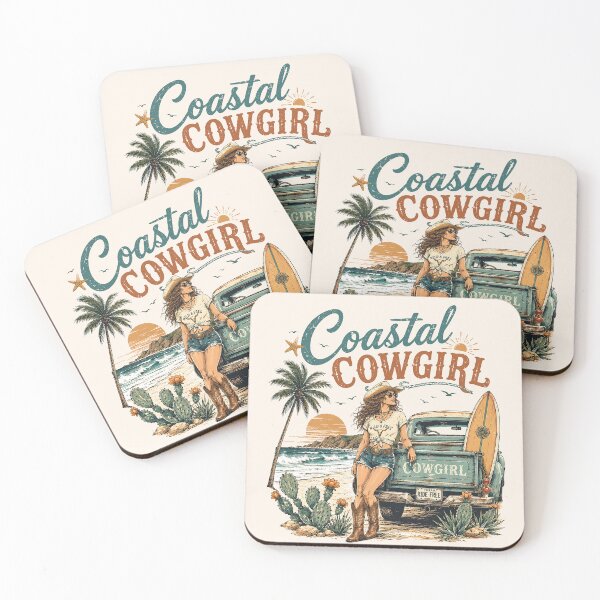 Item preview, Retro Summer Coastal Cowgirl Sunset designed and sold by legendaryskins.