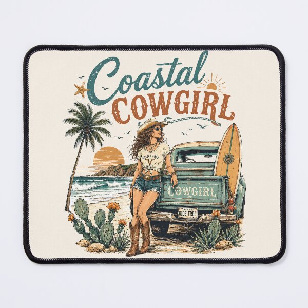 Item preview, Retro Summer Coastal Cowgirl Sunset designed and sold by legendaryskins.