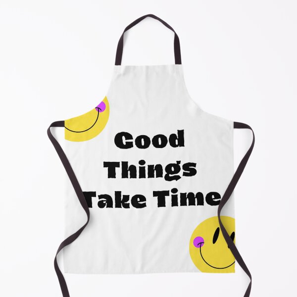 Item preview, Good Things Take Time Retro Smiley Face Positive Quote Design designed and sold by SmartMoneyMugs .