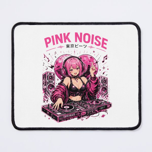 Item preview, Anime DJ girl with pink hair designed and sold by Ahmedsyde.
