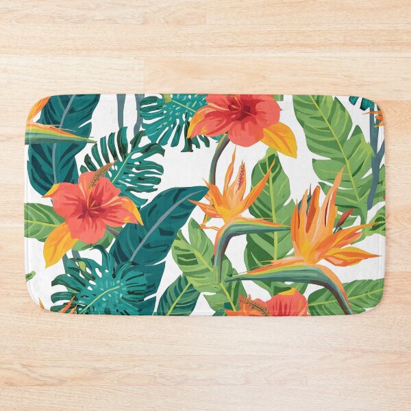 Item preview, Tropical Hibiscus and Paradise Flower Pattern designed and sold by Luna-Flow.