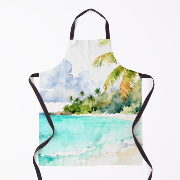 Item preview, Beautiful Watercolor Hainan Island Beach - china designed and sold by drchzak.