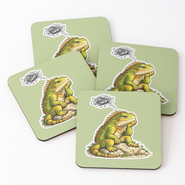 Item preview, Professional Overthinker Iguana designed and sold by Safe Haven Pets.
