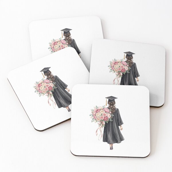 Item preview, Graduation Girl with Pink Peony Bouquet  designed and sold by Roy & Tiffany.