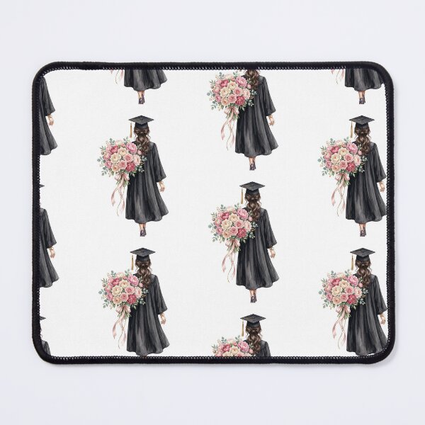 Item preview, Graduation Girl with Pink Peony Bouquet  designed and sold by Roy & Tiffany.