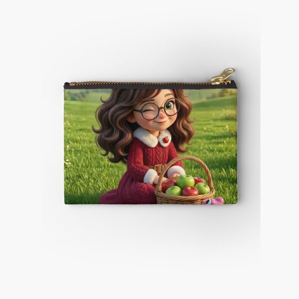 Item preview, Cute Chibi Girl Picking Apples designed and sold by Azurart2.