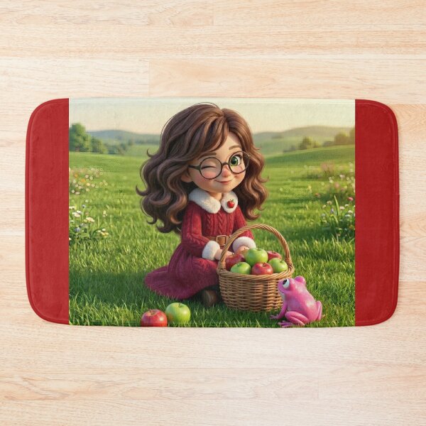 Item preview, Cute Chibi Girl Picking Apples designed and sold by Azurart2.