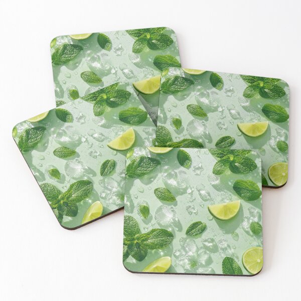 Item preview, Mojito Cocktail – Refreshing Tropical Wallpaper designed and sold by Jandedan.