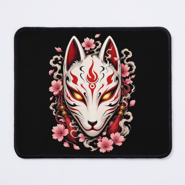 Item preview, Mythical Kitsune Mask: Japanese Streetwear & Sakura Art designed and sold by Inky Atlas.