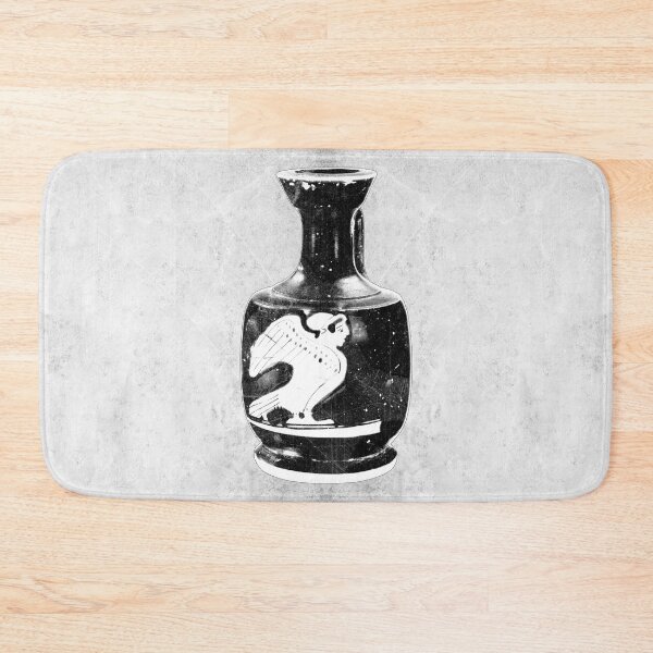 Item preview, 5th Century Greek Lekythos Oil Flask Swan White Figure Art designed and sold by Ghoul Enterprises.