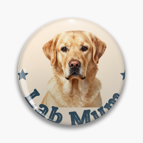 Item preview, Retro Lab Mum Badge T-Shirt Design designed and sold by Fetch & Wear.