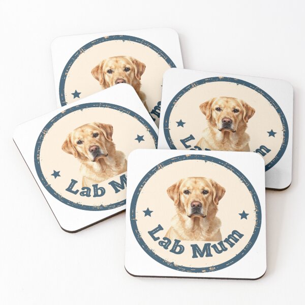 Item preview, Retro Lab Mum Badge T-Shirt Design designed and sold by Fetch & Wear.