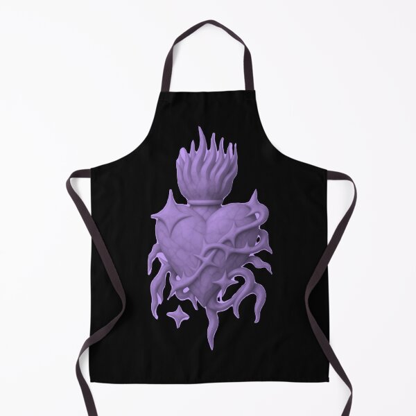 Item preview, Soft Purple Chrome Sacred Heart Aesthetic Art designed and sold by Ideniquo.