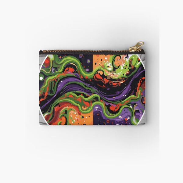 Item preview, cosmic waves moss algae stamp colorful geometric abstract design designed and sold by SmashingDeals.