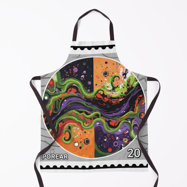 Item preview, cosmic waves moss algae stamp colorful geometric abstract design designed and sold by SmashingDeals.