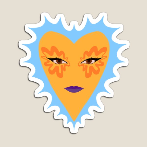 Item preview, Groovy heart illustration designed and sold by TinyOdds.