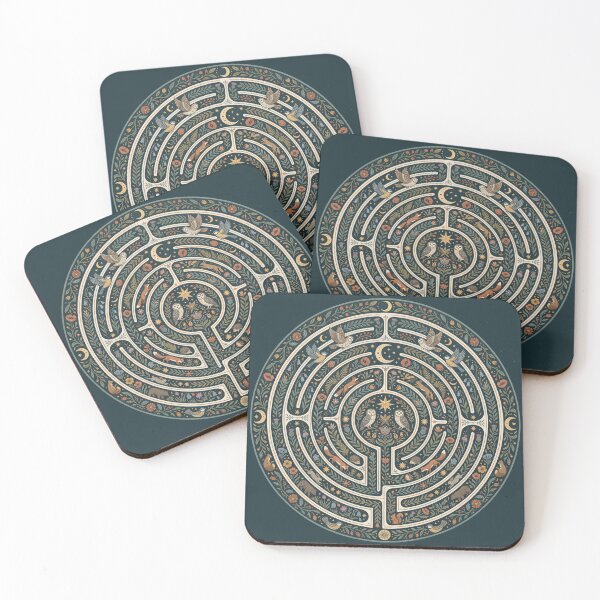 Item preview,  Woodland Creatures Botanical Maze designed and sold by ASTRAL ART LAB.