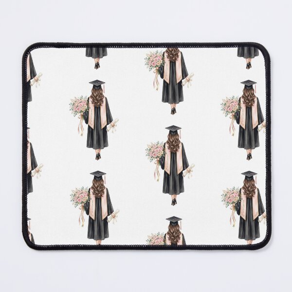 Item preview, Graduation Girl with Pink Bouquet  designed and sold by Roy & Tiffany.