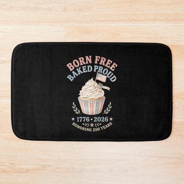 Item preview, Born Free Baked Proud Patriotic American Est 1776 designed and sold by dudelinart.