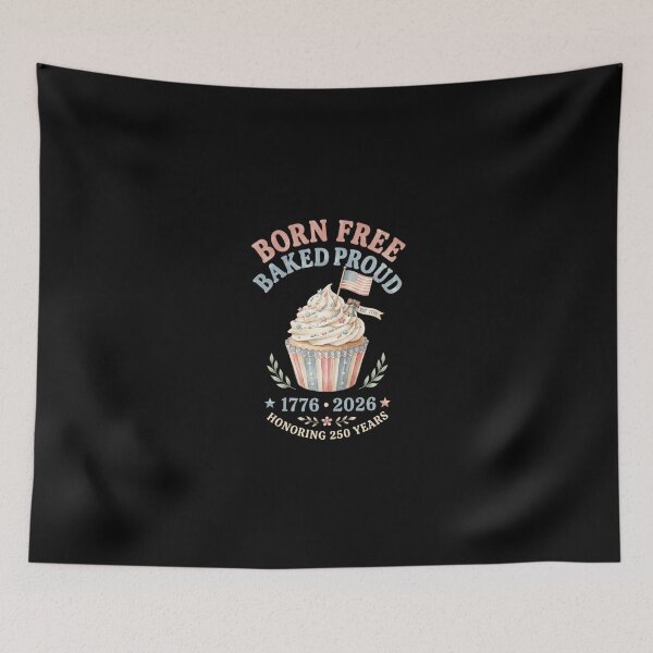 Item preview, Born Free Baked Proud Patriotic American Est 1776 designed and sold by dudelinart.